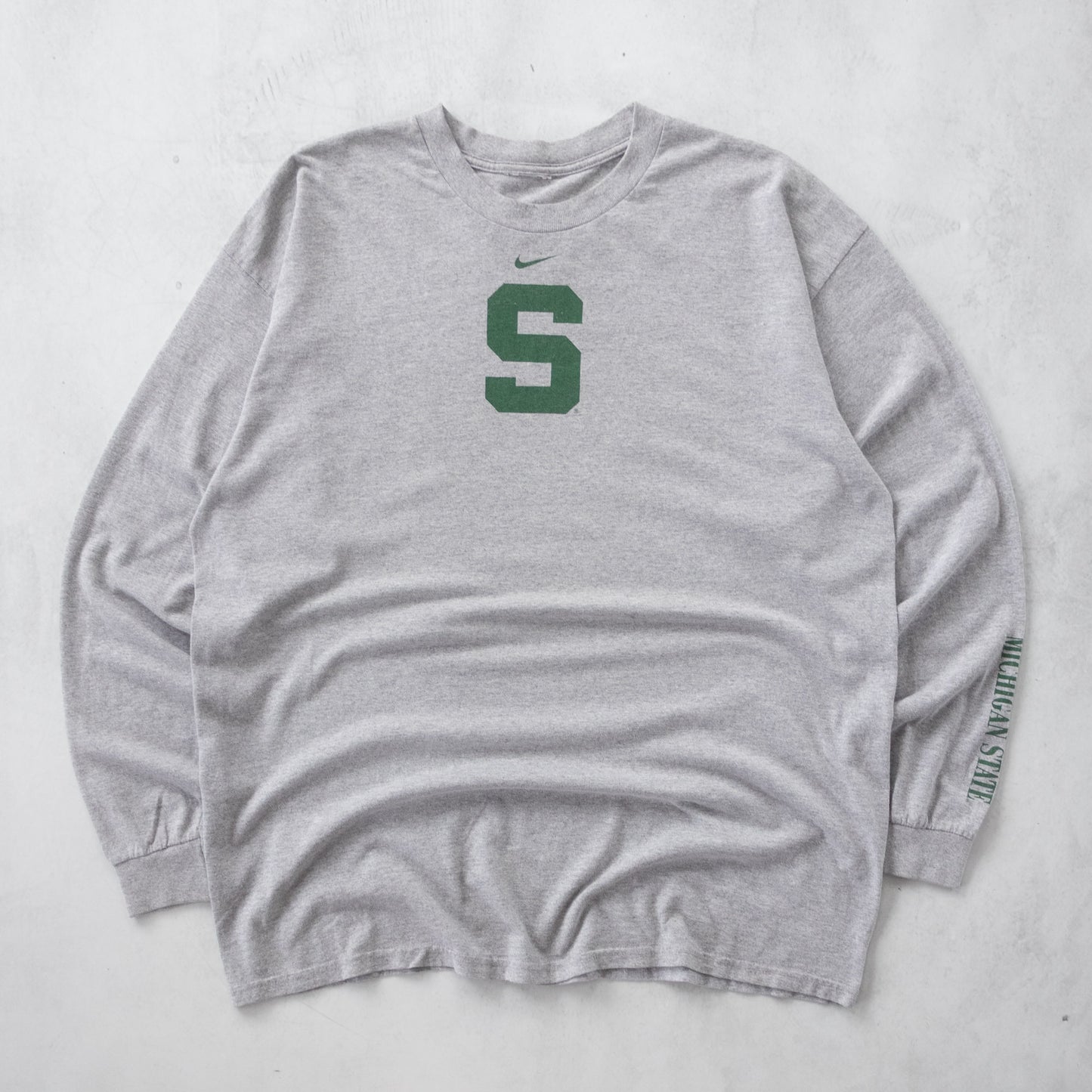 Vintage Nike Michigan Spartans Long Sleeve NCAA Tee - XL