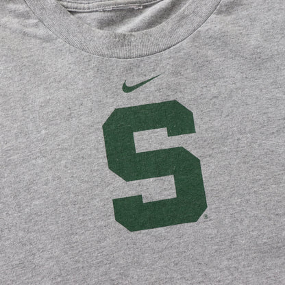 Vintage Nike Michigan Spartans Long Sleeve NCAA Tee - XL