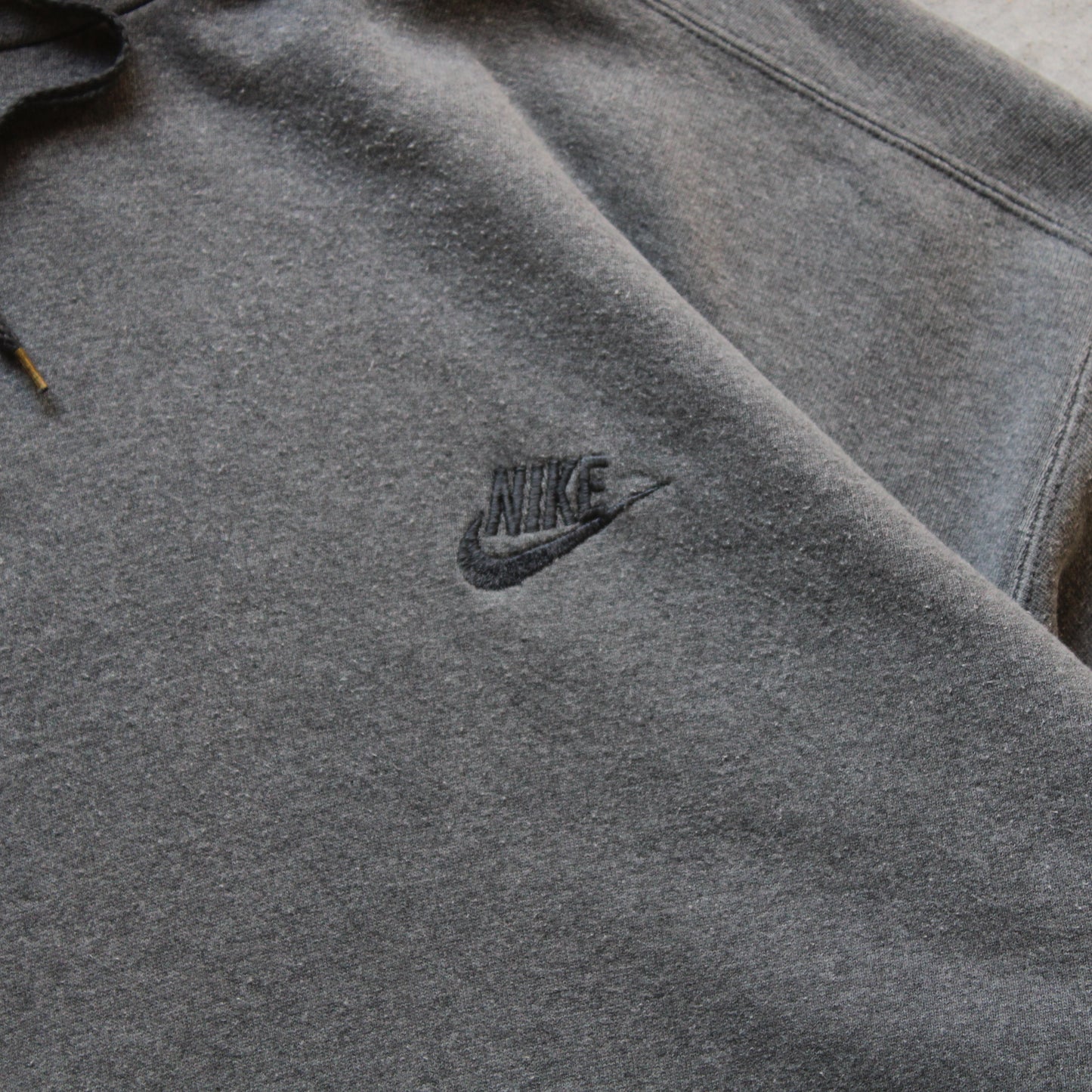 Vintage 90s Nike Swoosh Embroidered Hoodie - XL