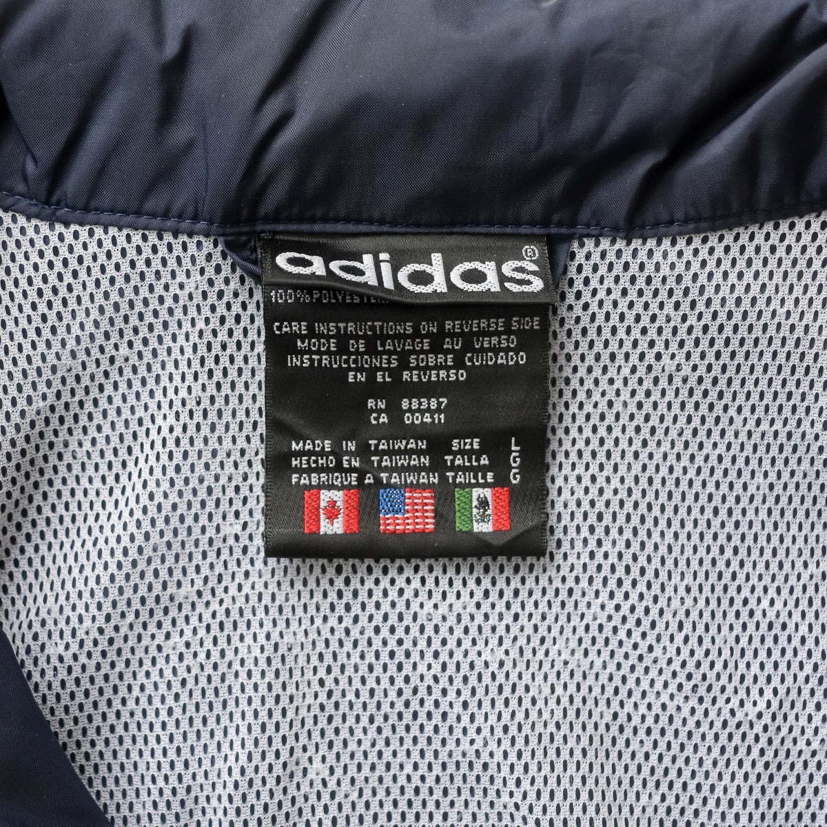 Adidas Big Logo Windbreaker Jacket - 90s (L)