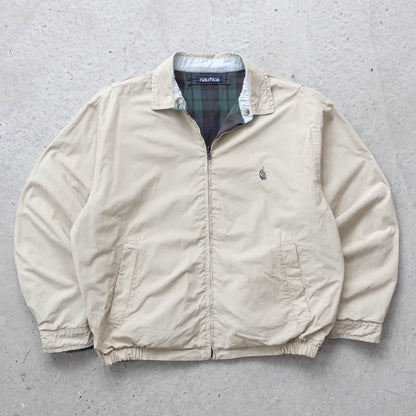 Nautica Reversible Plaid Harrington Jacket - 90s (L)