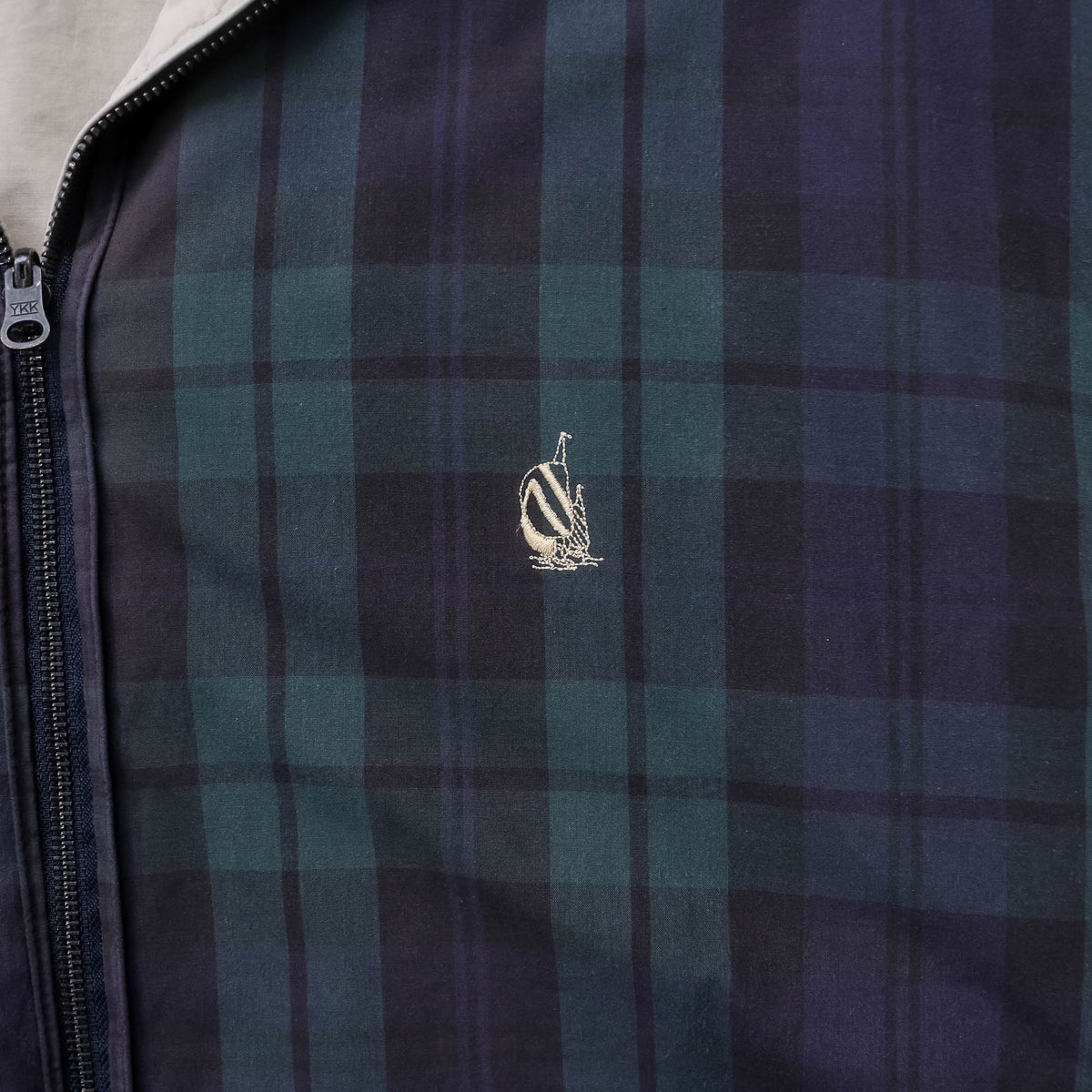 Nautica Reversible Plaid Harrington Jacket - 90s (L)