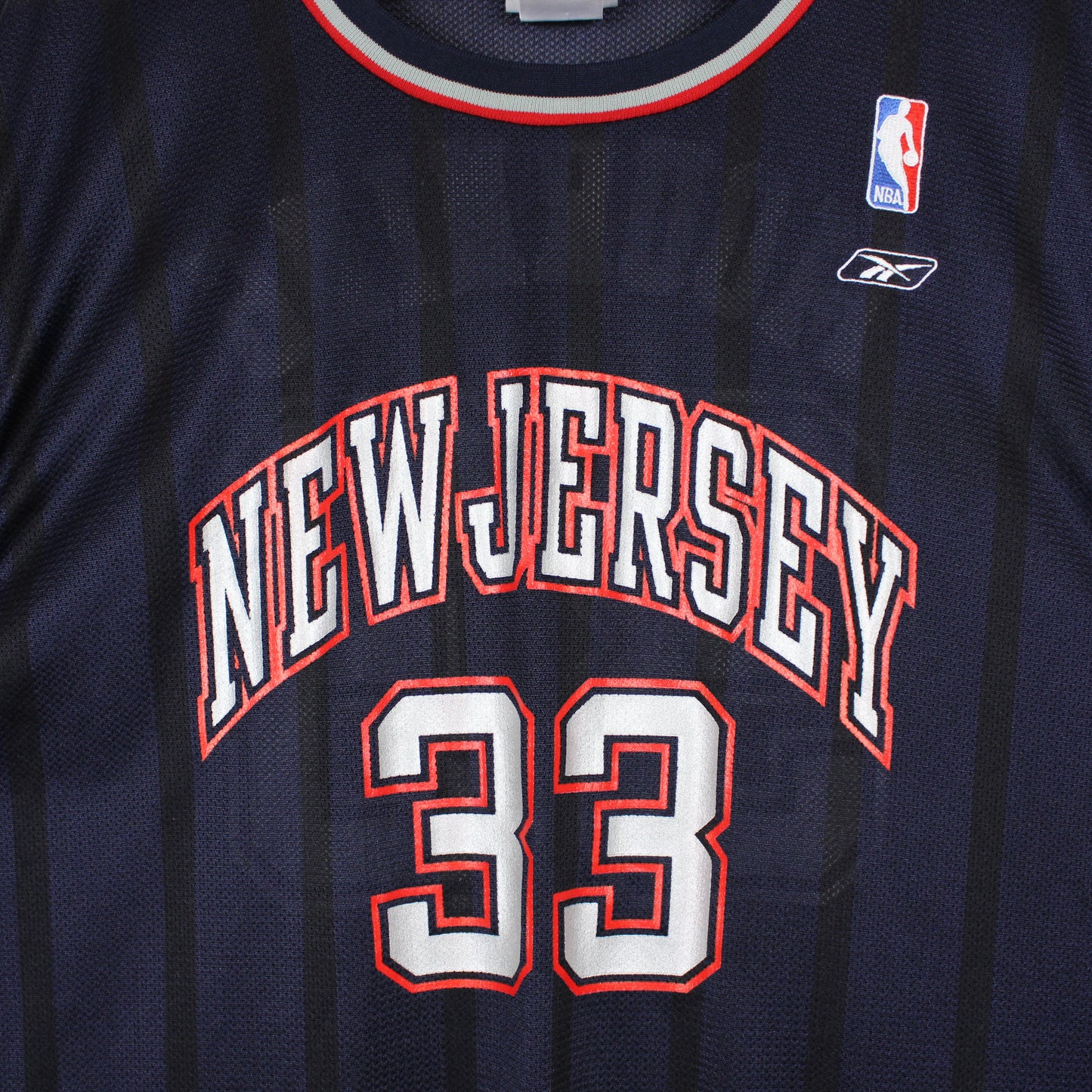 Vintage New Jersey Nets Alonzo Mourning Reebok Jersey - XXL