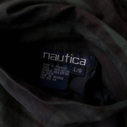 Nautica Reversible Plaid Harrington Jacket - 90s (L)
