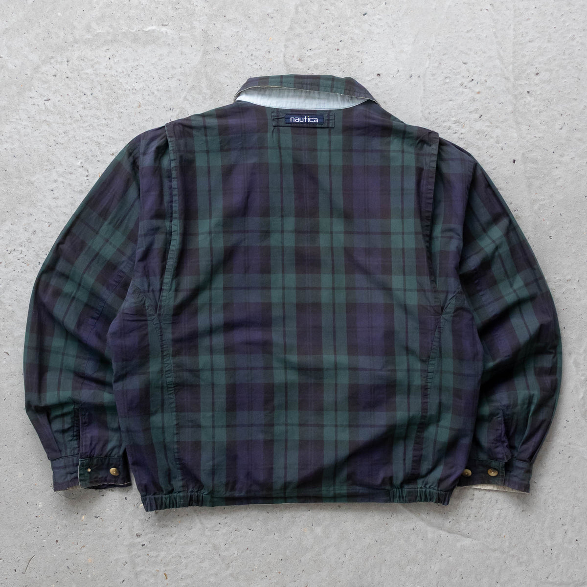 Nautica Reversible Plaid Harrington Jacket - 90s (L)