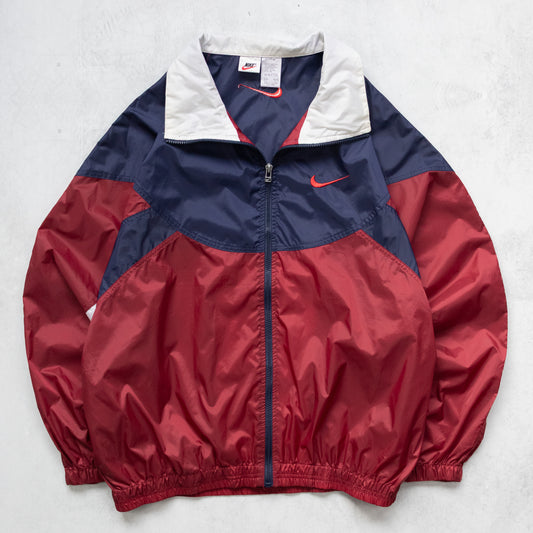 Vintage 90s Nike Colour Block Nylon Track Jacket - XL