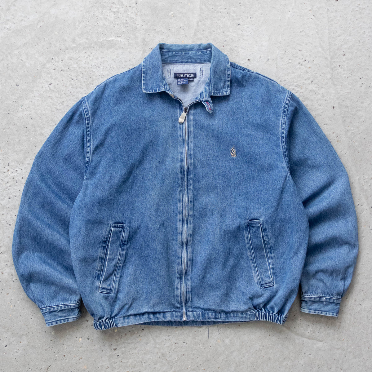 Nautica Denim Harrington Jacket - 90s (XXL)