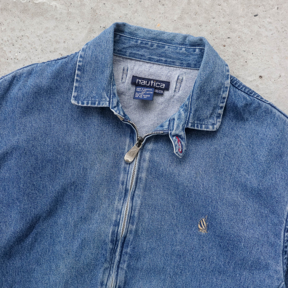 Nautica Denim Harrington Jacket - 90s (XXL)