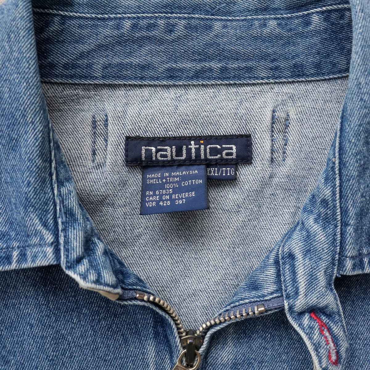 Nautica Denim Harrington Jacket - 90s (XXL)