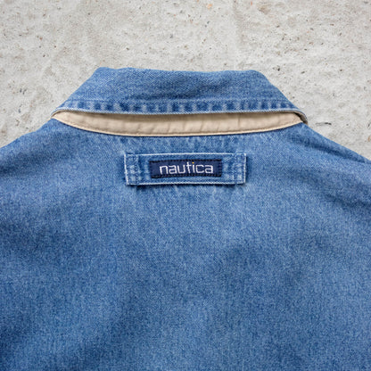 Nautica Denim Harrington Jacket - 90s (XXL)