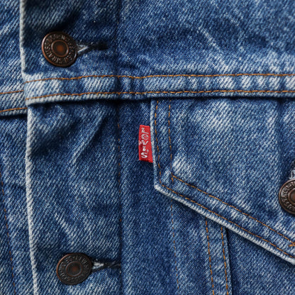 Levi's Blanket Lined Denim Trucker Jacket - 80s (S)