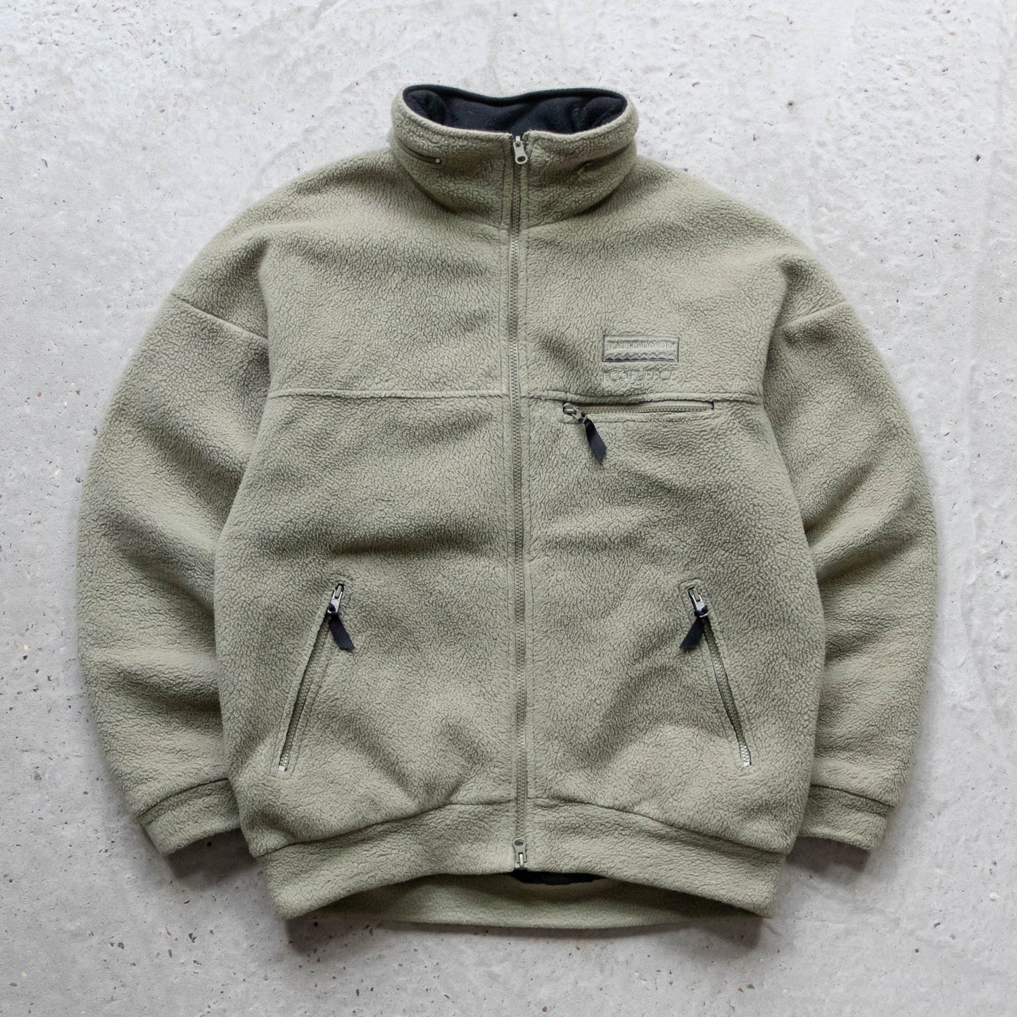 Kathmandu Eco-Fleece Quilted Jacket - 90s (L)