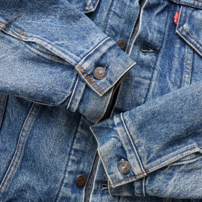 Levi's Blanket Lined Denim Trucker Jacket - 80s (S)