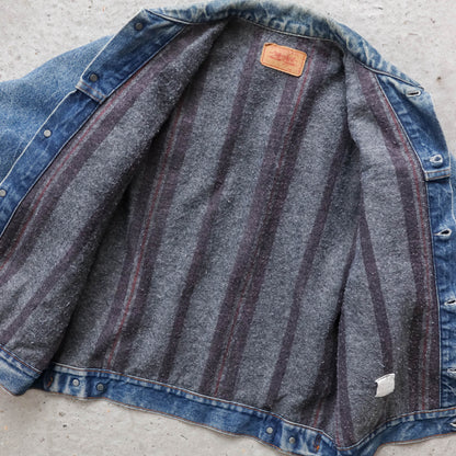 Levi's Blanket Lined Denim Trucker Jacket - 80s (S)