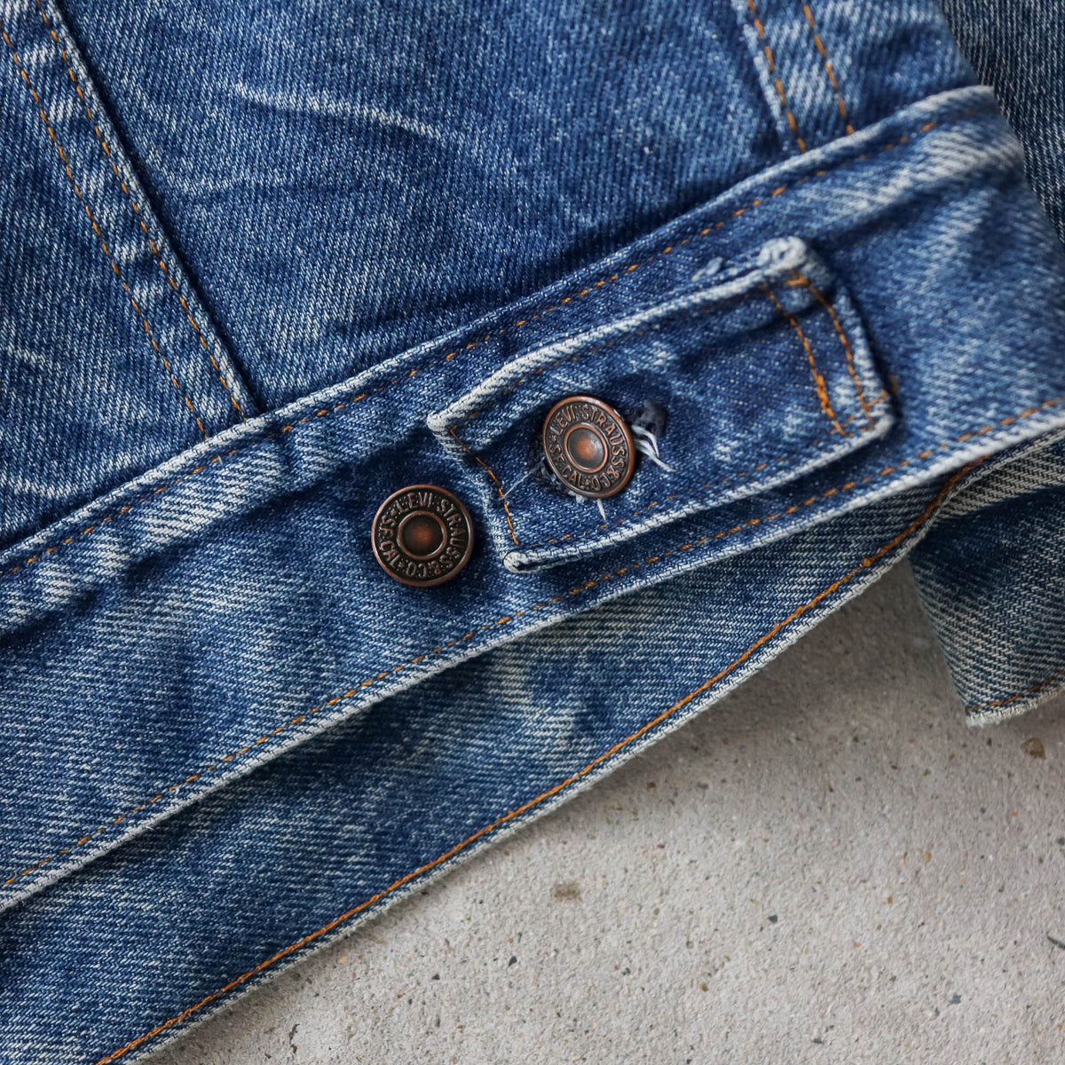 Levi's Blanket Lined Denim Trucker Jacket - 80s (S)