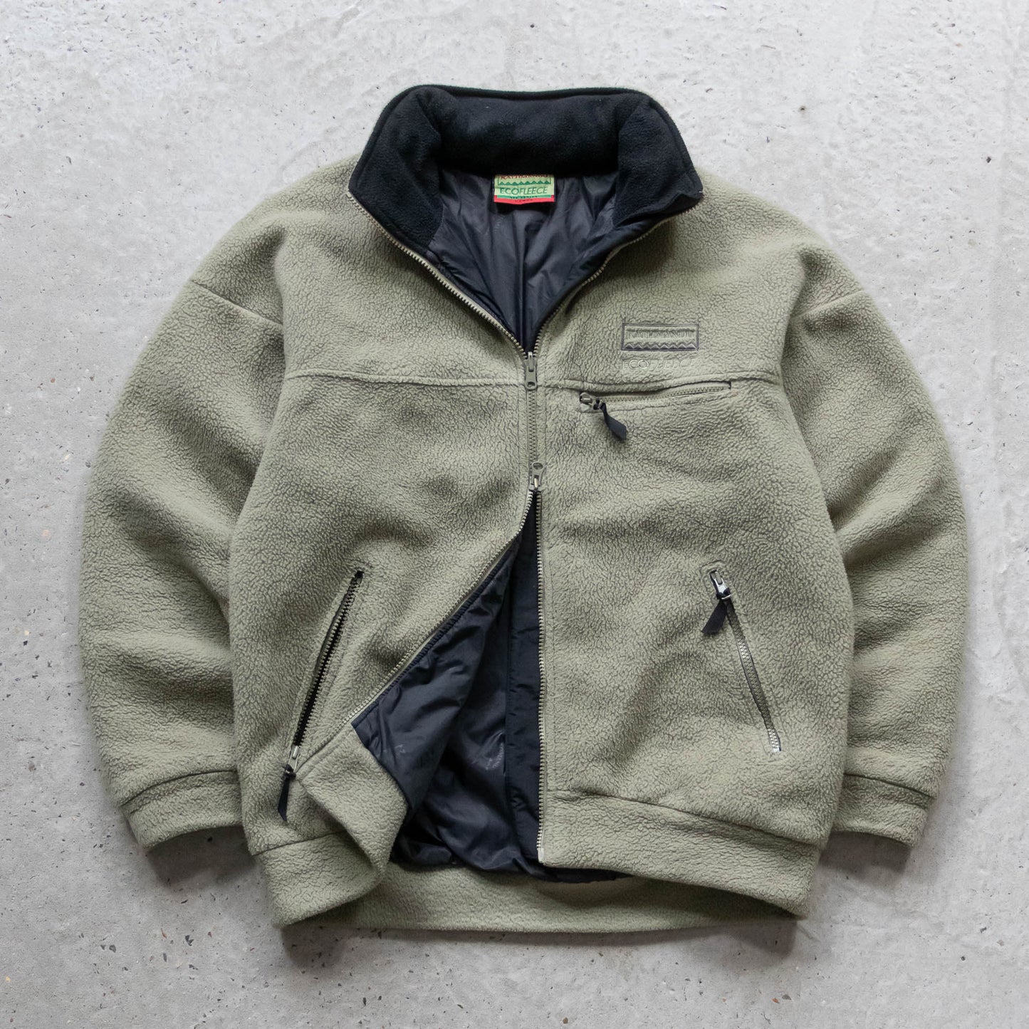 Kathmandu Eco-Fleece Quilted Jacket - 90s (L)