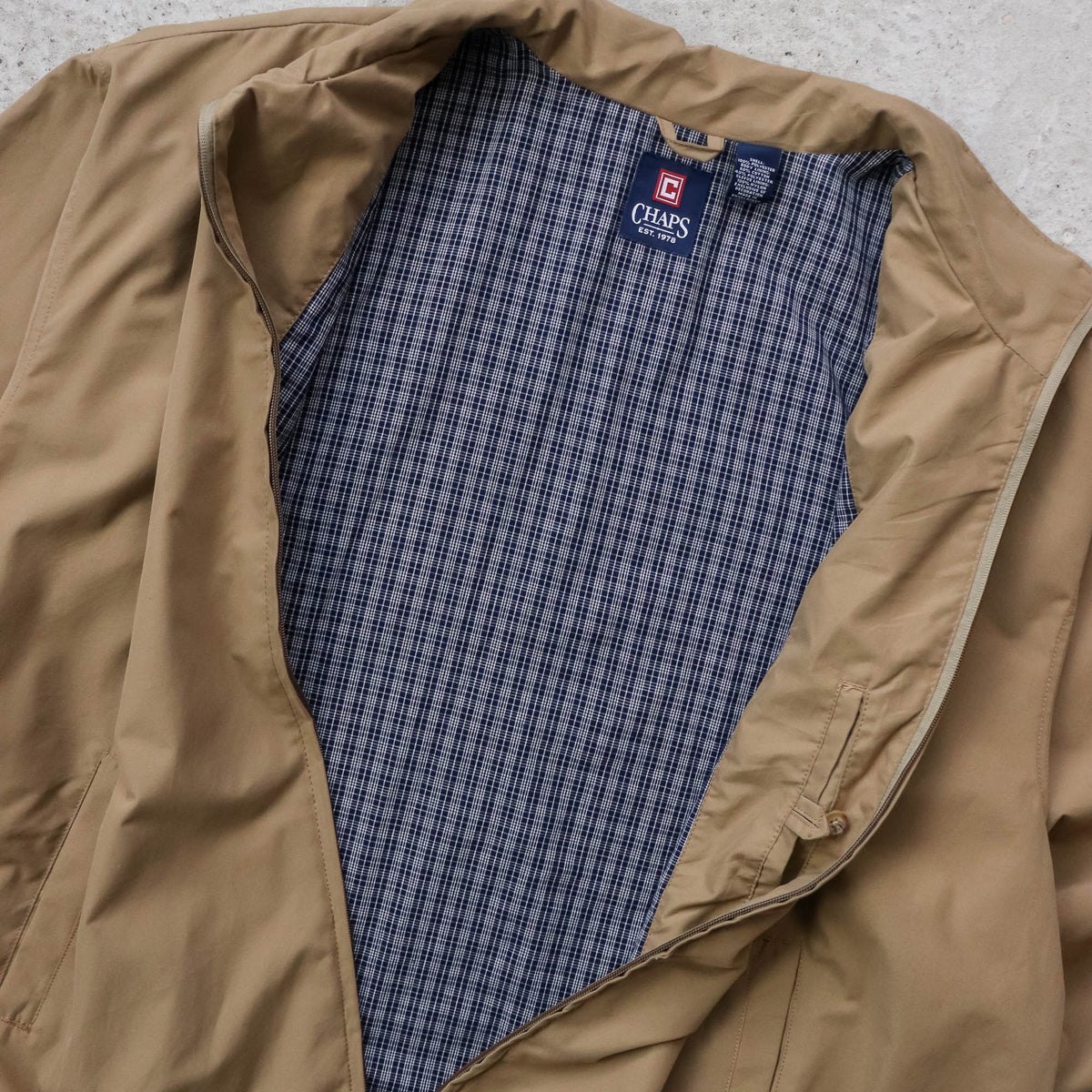Chaps Ralph Lauren Plaid Lined Harrington Jacket - 2000s (XXL)