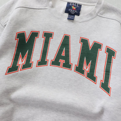 Vintage 90s Miami Hurricanes NCAA Sweatshirt - L
