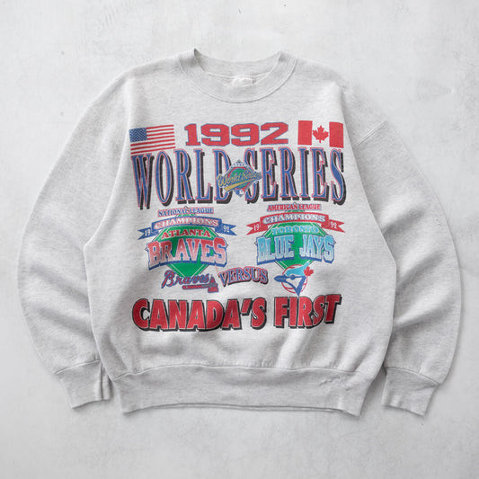 Vintage Braves vs Blue Jays 1992 MLB World Series Sweatshirt - L