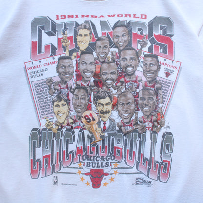 Vintage 1991 Chicago Bulls NBA Champions Tee - L