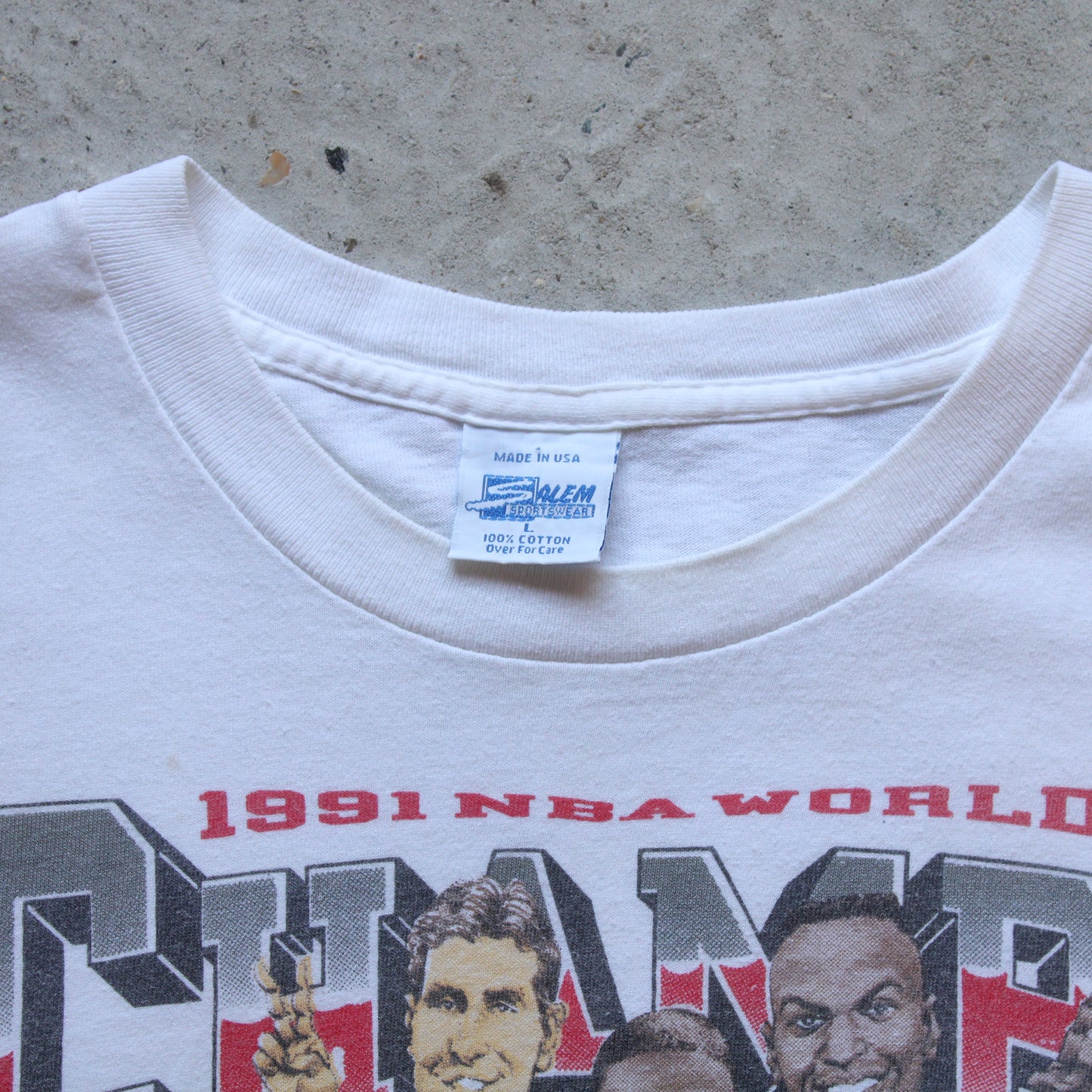 Vintage 1991 Chicago Bulls NBA Champions Tee - L