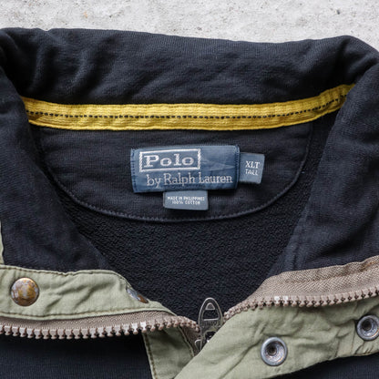 Polo Ralph Lauren 1/4 Zip Utility Sweatshirt - 90s (XL)