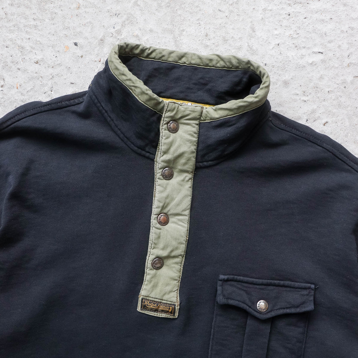 Polo Ralph Lauren 1/4 Zip Utility Sweatshirt - 90s (XL)