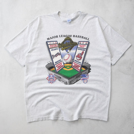 Vintage Braves vs Indians 1995 MLB World Series Tee - XL