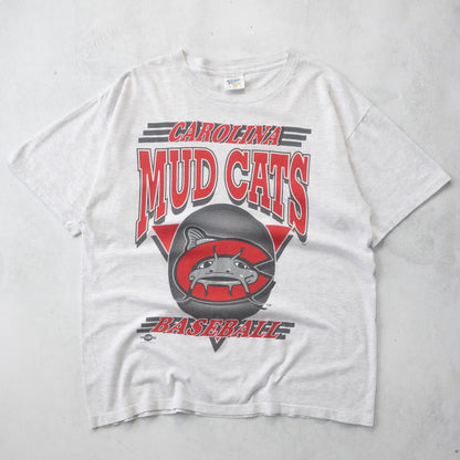 Vintage 90s Carolina Mudcats Baseball Tee - XL