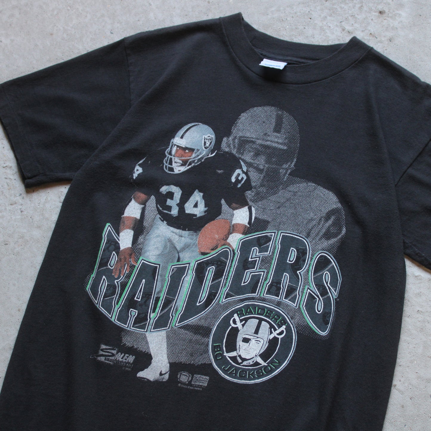 Vintage 1990 Bo Jackson LA Raiders NFL Tee - M