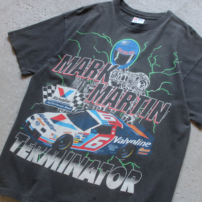 Vintage 1992 Mark Martin Terminator NASCAR Tee - L