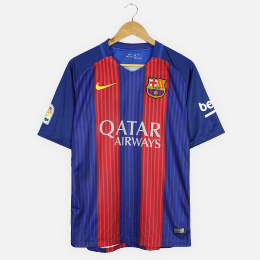 Barcelona 2016/17 Home #10 Messi Nike Jersey - L
