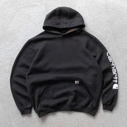 Carhartt Logo Patch Spellout Hoodie - 2000s (XL)