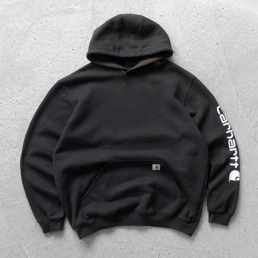 Carhartt Logo Patch Spellout Hoodie - 2000s (XL)