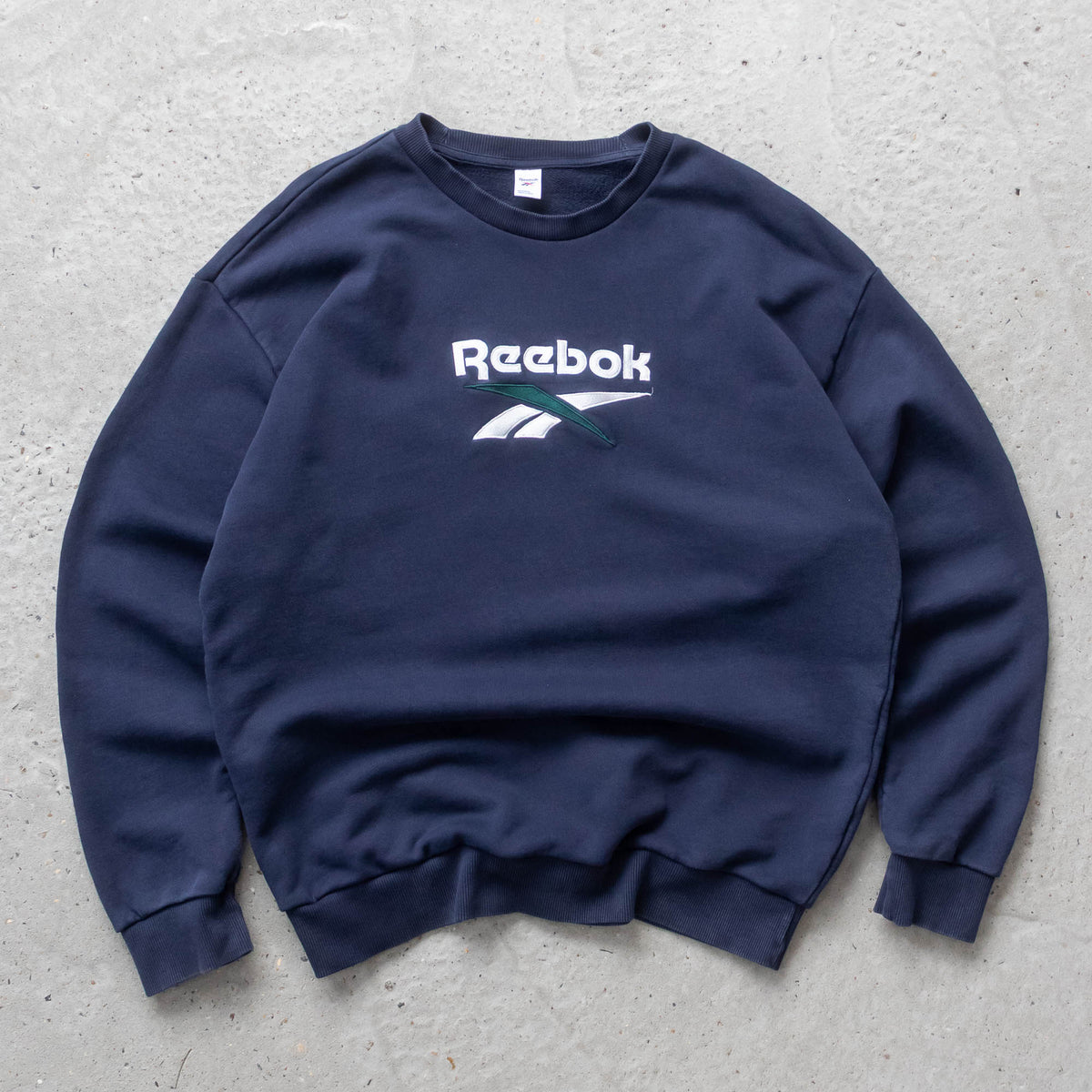 Reebok Big Logo Embroidered Sweatshirt - 2000s (L)