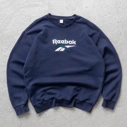 Reebok Big Logo Embroidered Sweatshirt - 2000s (L)