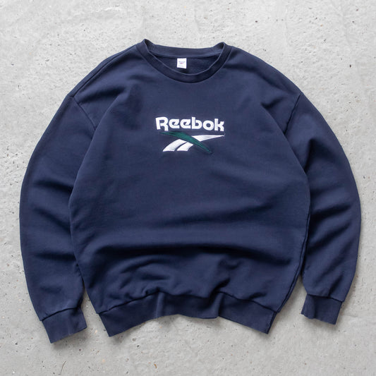 Reebok Big Logo Embroidered Sweatshirt - 2000s (L)