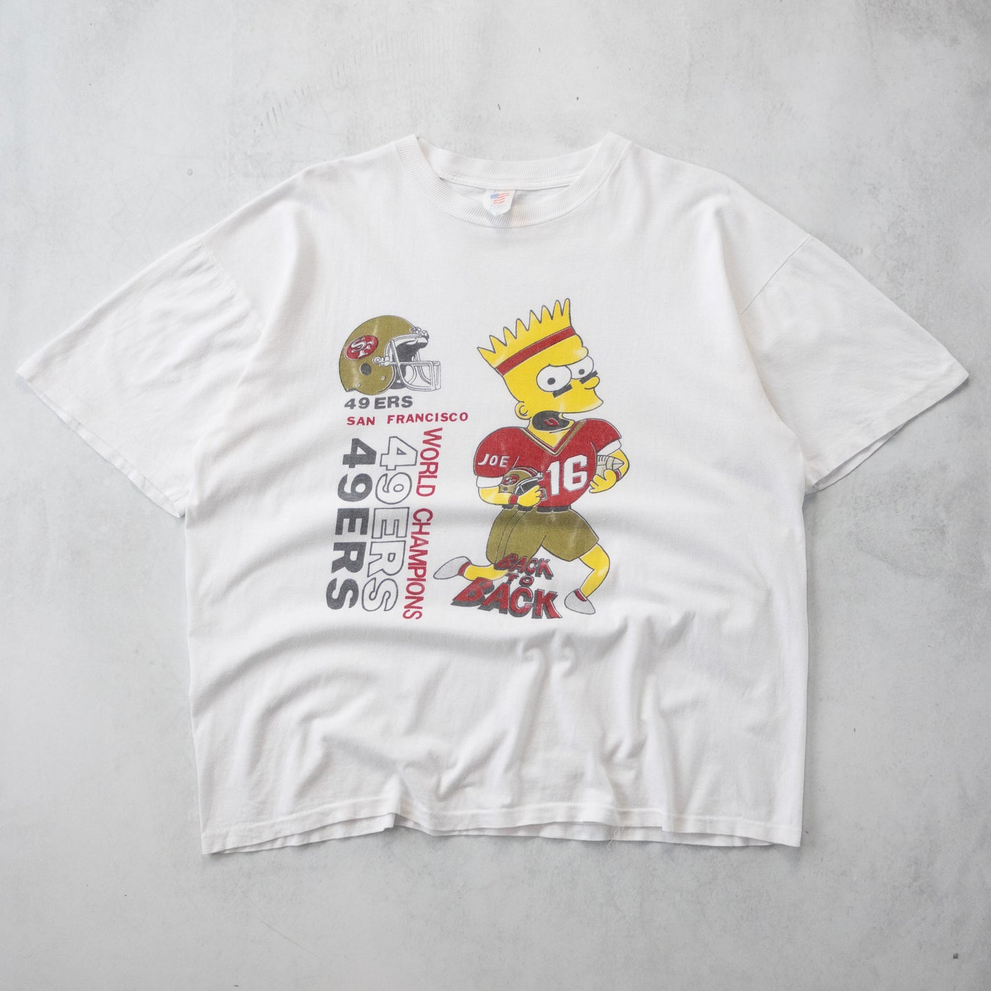 Vintage 80s Bart Simpson x San Francisco 49ers NFL Tee - XL