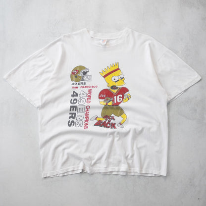 Vintage 80s Bart Simpson x San Francisco 49ers NFL Tee - XL