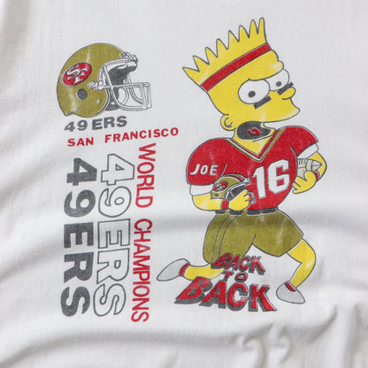 Vintage 80s Bart Simpson x San Francisco 49ers NFL Tee - XL