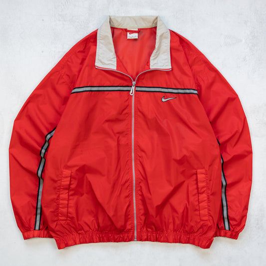 Vintage 90s Nike Big Swoosh Shell Jacket - XL