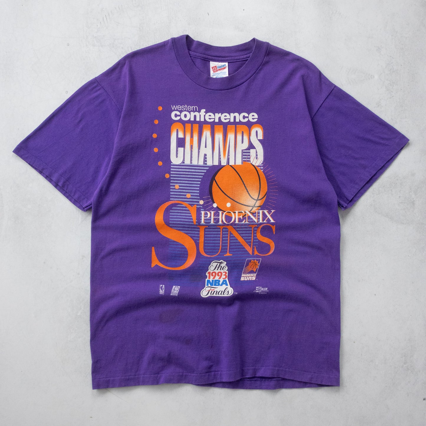 Vintage Phoenix Suns 1993 Conference Champions NBA Tee - L