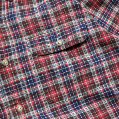 Polo Ralph Lauren Leather Patch Button Up Shirt - 90s (S)