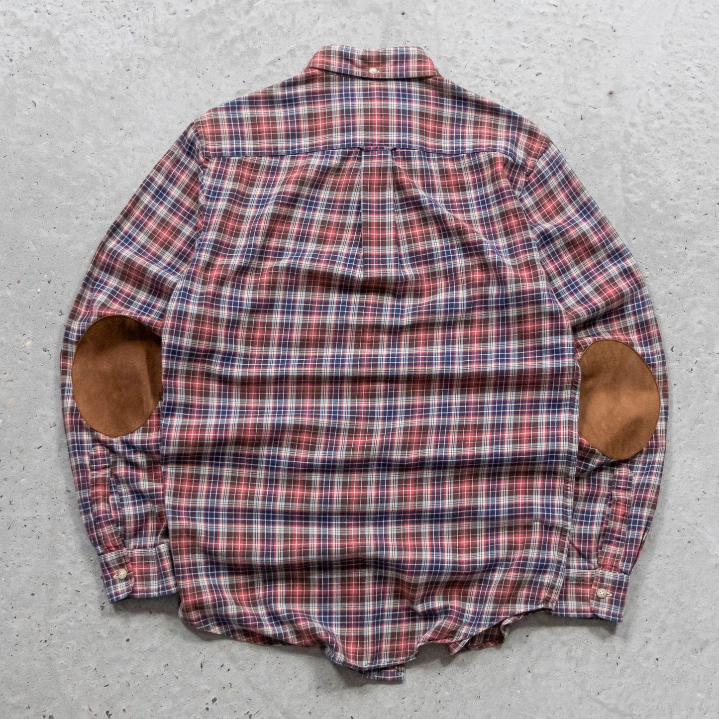 Polo Ralph Lauren Leather Patch Button Up Shirt - 90s (S)