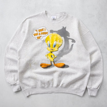 Vintage 90s Tweety Bird Looney Tunes Sweatshirt - XL