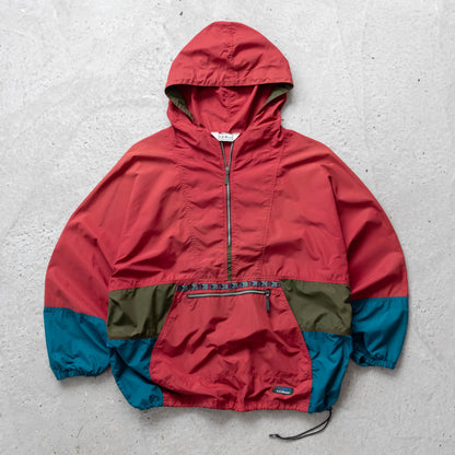 L.L Bean Colourblock 1/4 Zip Anorak Jacket - 90s (XL)