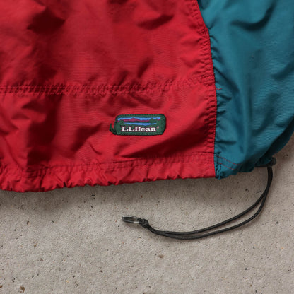 L.L Bean Colourblock 1/4 Zip Anorak Jacket - 90s (XL)