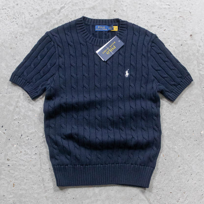 Polo Ralph Lauren Cable Knit Short Sleeve Sweater - (Women's M)
