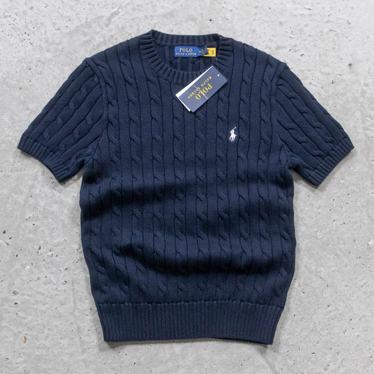 Polo Ralph Lauren Cable Knit Short Sleeve Sweater - (Women's M)