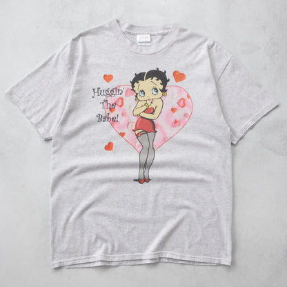 Vintage 90s Betty Boop 'Huggin The Babe' Tee - L